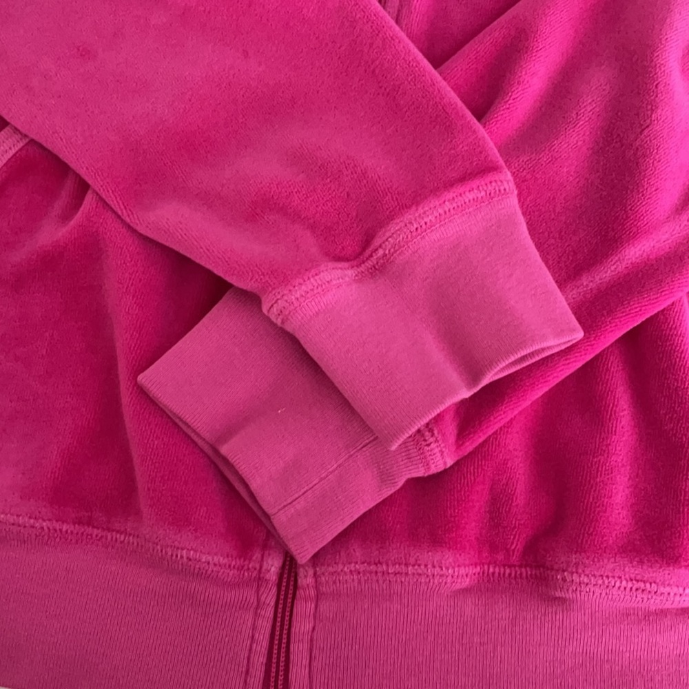Juicy Couture Velour Juniors Zip Up Hoodie Size XL - Picture 5 of 7